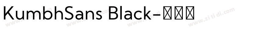 KumbhSans Black字体转换